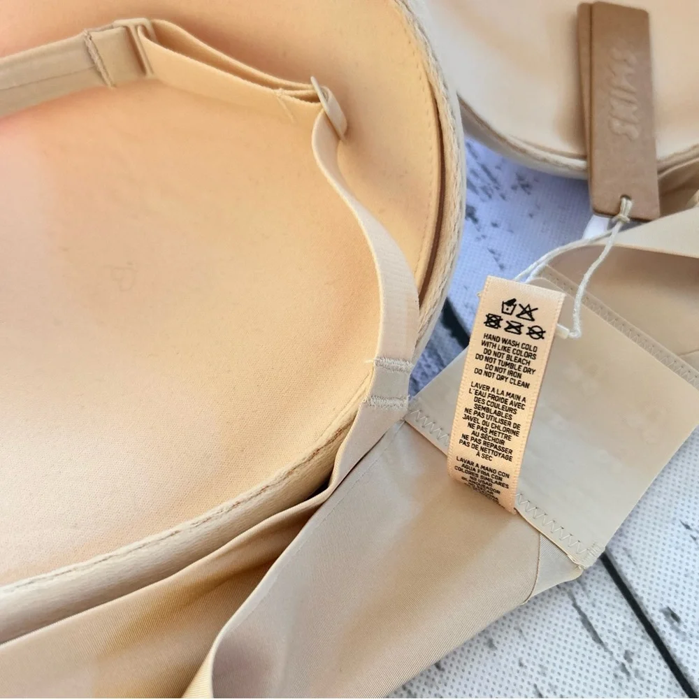 SKIMS 34D Ultimate Push Up Plunge Bra - Sand NWT